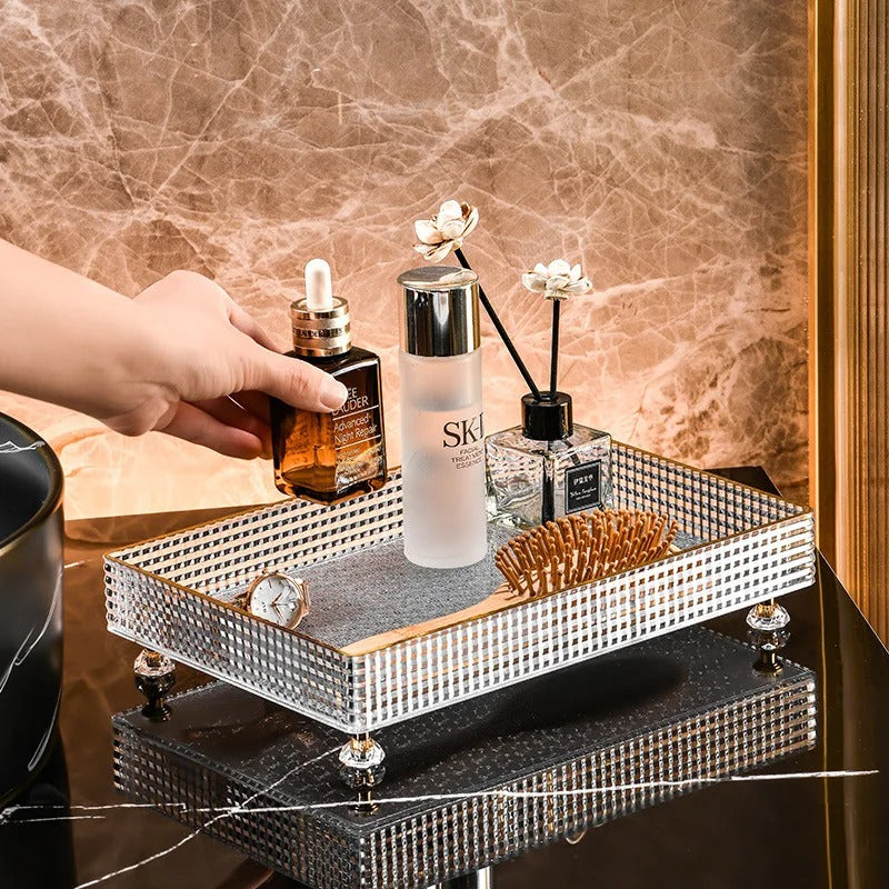 Luxurious Acrylic Vanity & Cosmetic Organizer Tray