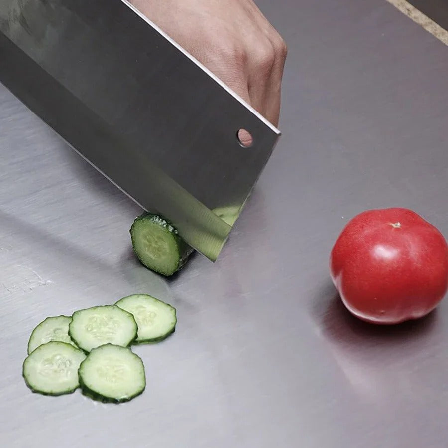 Premium Stainless Steel Cutting Board | Food-Grade Non-Slip Chopping Board | Multipurpose Kitchen Prep Board