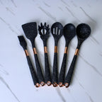 Elegant Silicone Kitchen Utensil Set - 7 Pieces