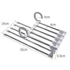 Foldable Pants Hanger (Space-Saving Closet Organizer)