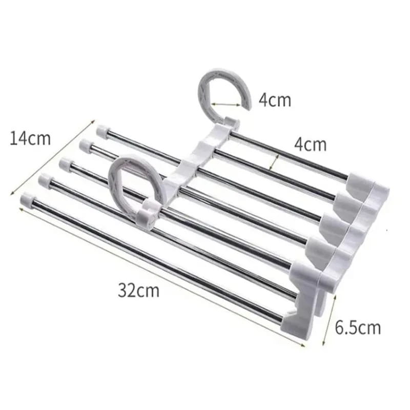 Foldable Pants Hanger (Space-Saving Closet Organizer)