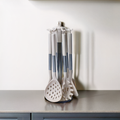 Elegant Beige Silicone Kitchen Utensil Set - 7 Pieces