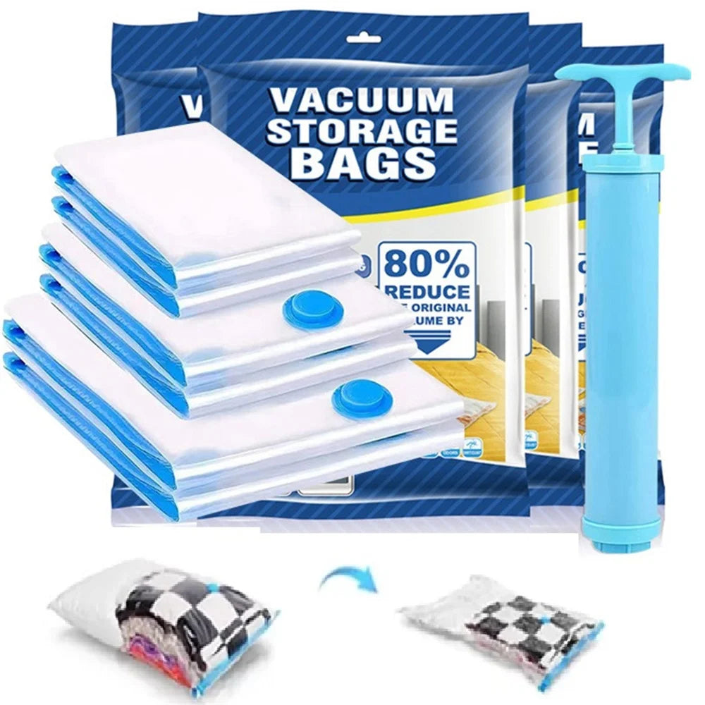Vacuum Bag 5pcs With Hand Pump