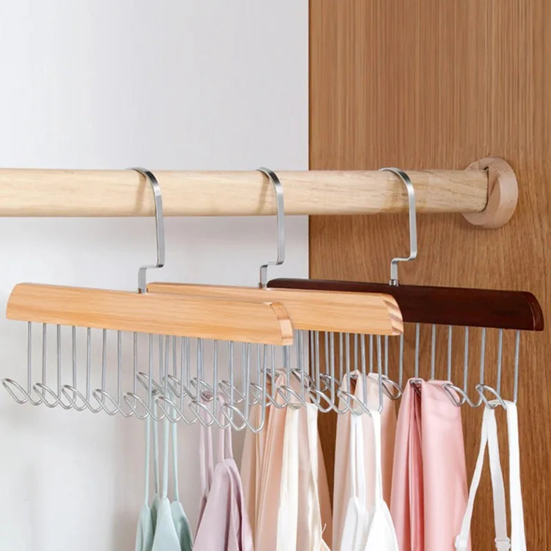 8 Hooks Wooden Hanger