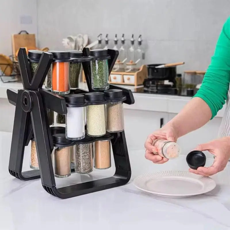 SpiceSpin Rotating 18-Jar Spice Rack