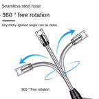 Type-C Rechargeable Electric Arc Lighter | Long Handle Kitchen Igniter for Gas Stove, Candle & BBQ