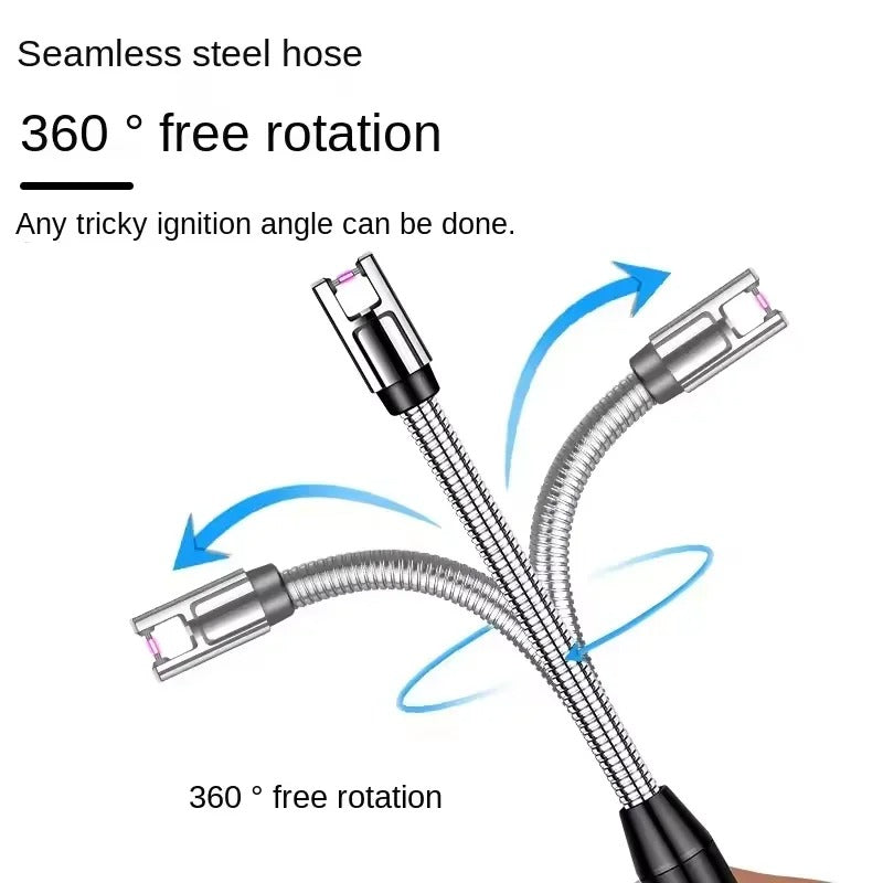 Type-C Rechargeable Electric Arc Lighter | Long Handle Kitchen Igniter for Gas Stove, Candle & BBQ