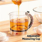 Acrylic 4-in-1 Measuring Cup – Adjustable Kitchen Measuring Cup 250ml