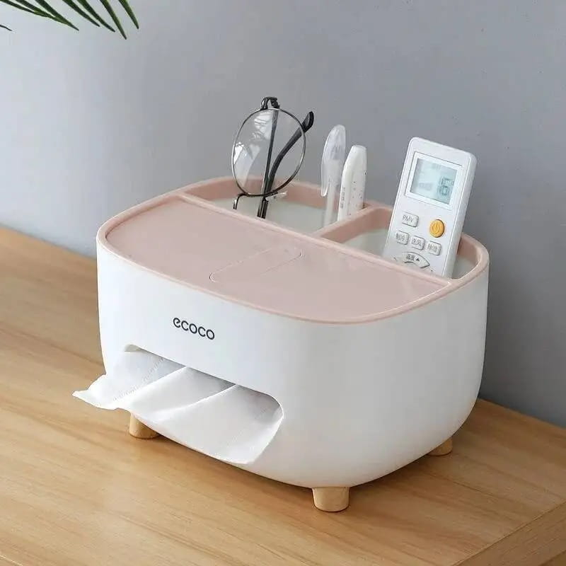Ecoco Multifunctional Tissue Box & Desktop Organizer