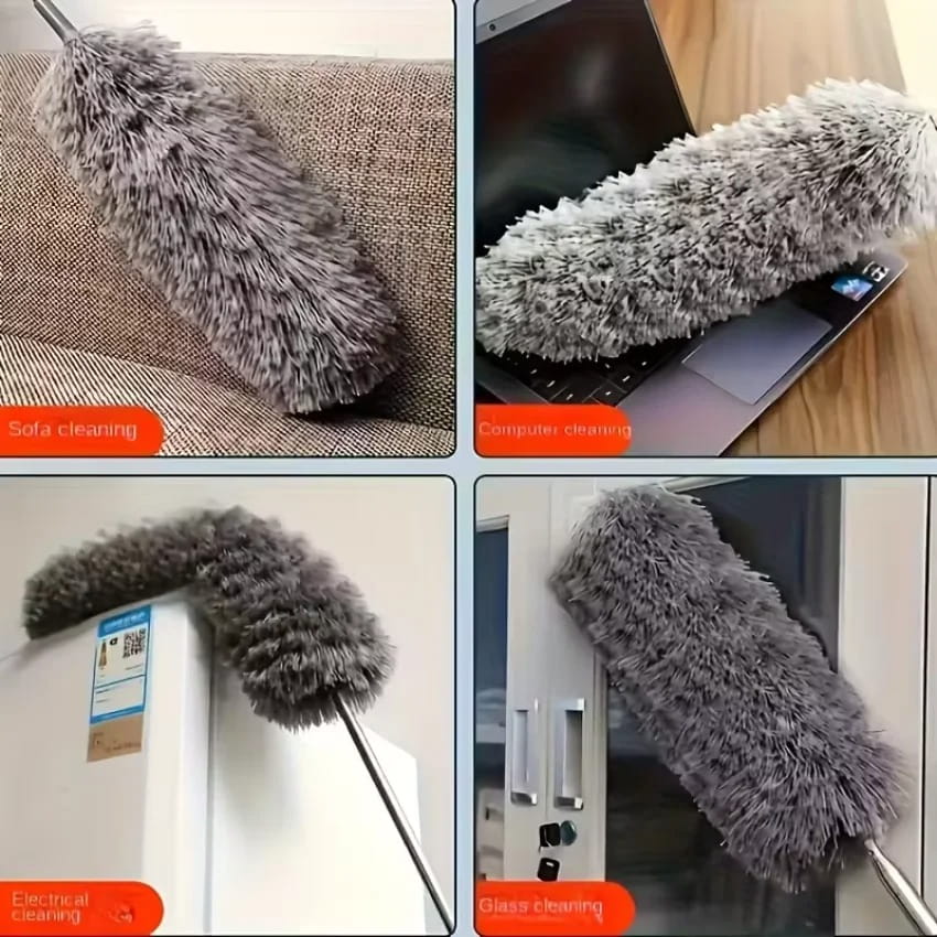 Foldable Cleaning Duster with Handle