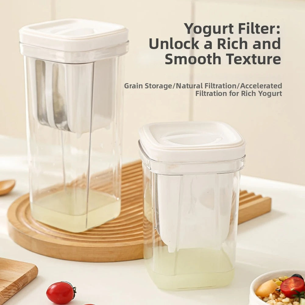 Premium Yogurt Strainer & Greek Yogurt Filter Container