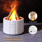 Simulated Flame Aroma Diffuser | 280ml Ultrasonic Humidifier with Remote Control