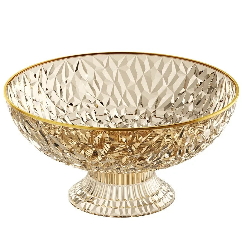 Acrylic Fruit Drain Dish – Decorative Fruit Bowl & Draining Serving Tray