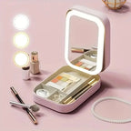 Mini Makeup Bag with Lighted Mirror