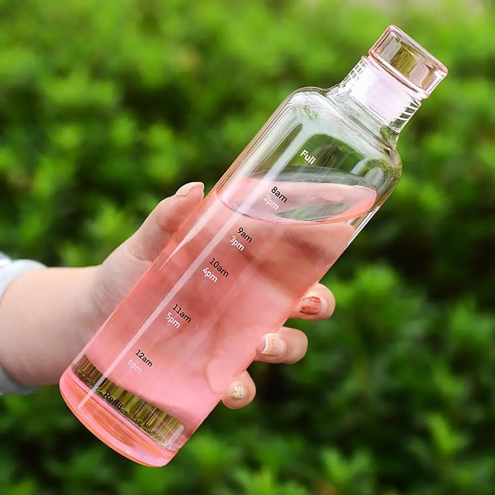 500ml Motivational Water Bottle | Hydration Tracker Bottle