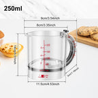 Acrylic 4-in-1 Measuring Cup – Adjustable Kitchen Measuring Cup 250ml