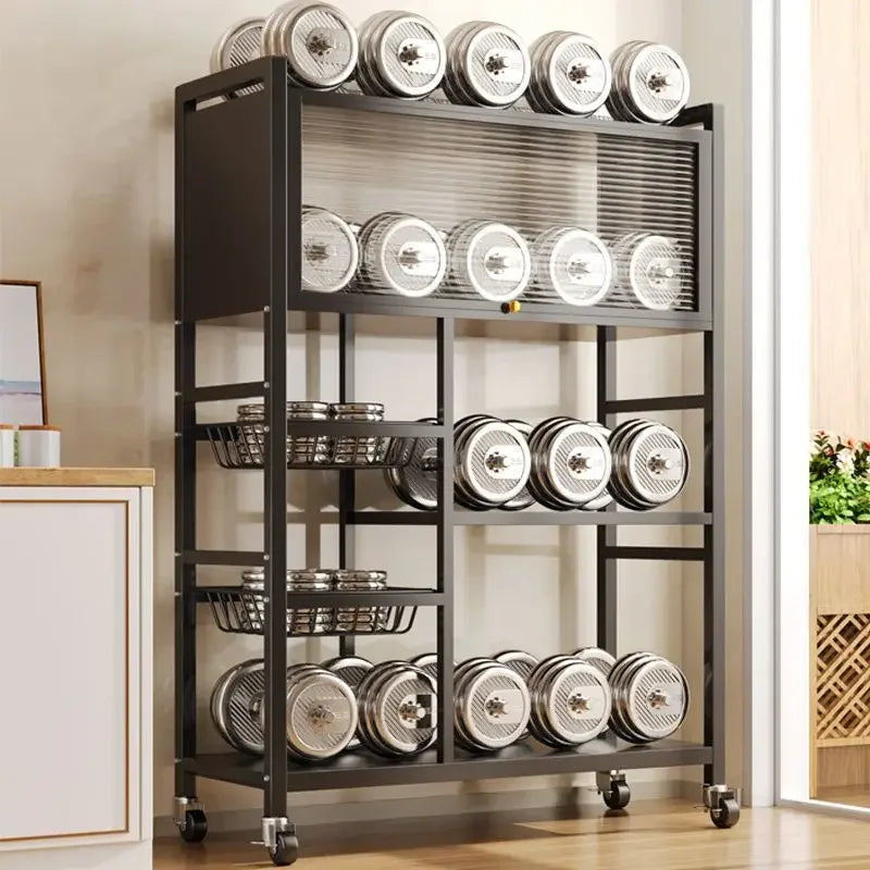 Multifunctional Dustproof Cabinet Storage Rack