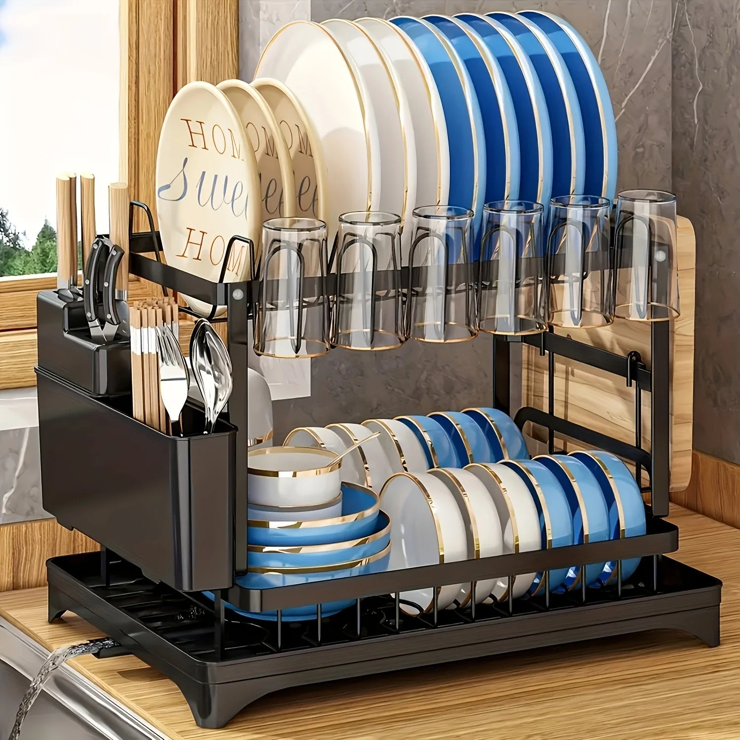 2-Tier Dish Rack
