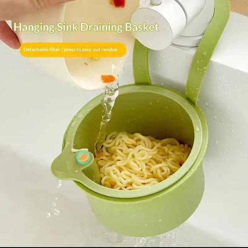 2 IN 1 Sink Drain Basket Faucet Hanging