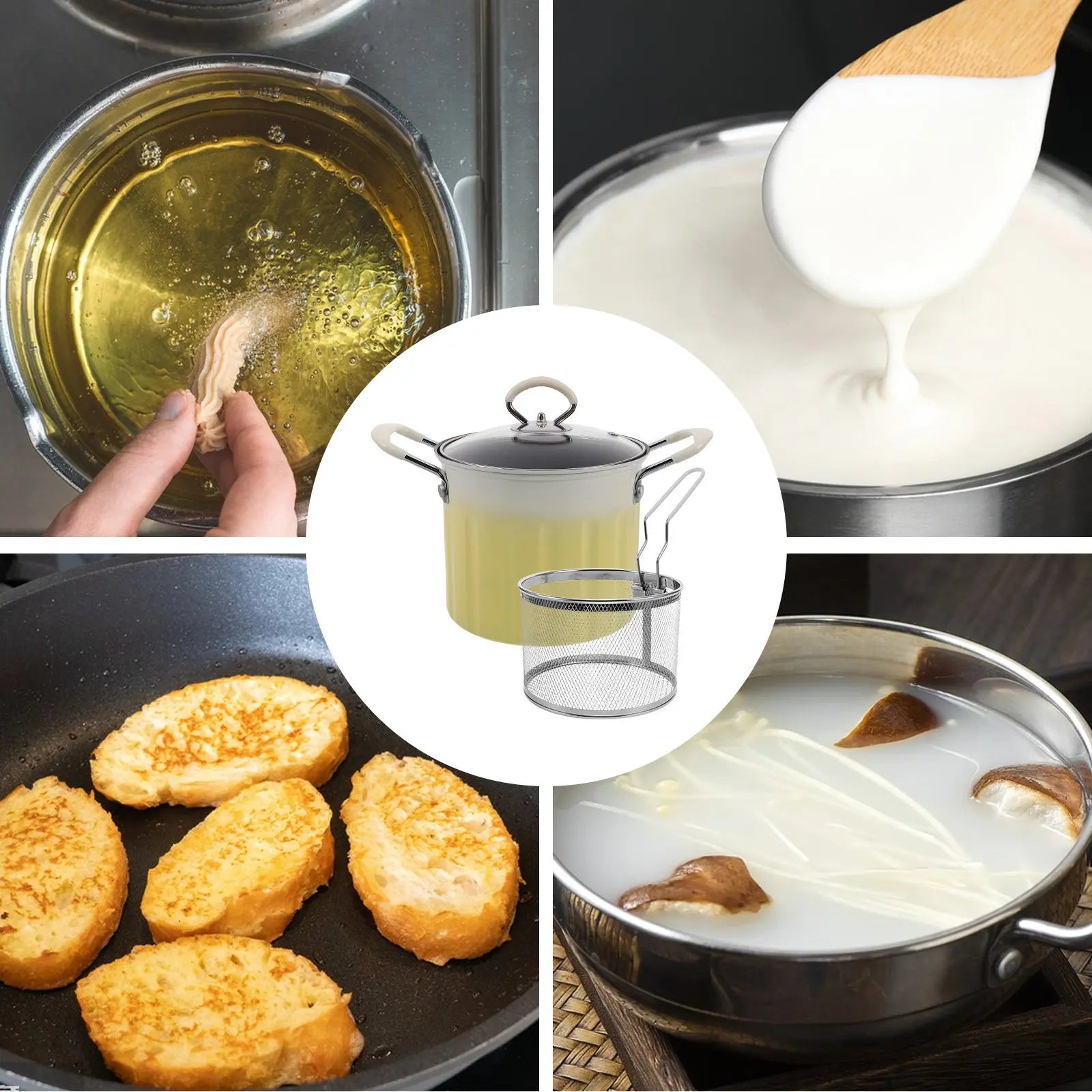 3L Deep Frying Pot