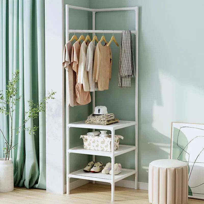 SpaceSaver 4-Tier Corner Clothes Rack