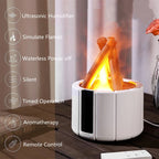 Simulated Flame Aroma Diffuser | 280ml Ultrasonic Humidifier with Remote Control