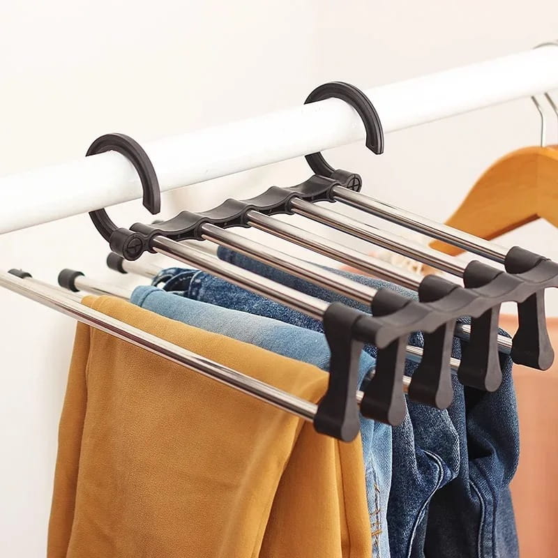 Foldable Pants Hanger (Space-Saving Closet Organizer)