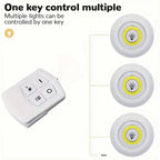 Wireless Tap LED Light with Remote Control |cell Operated Stick On Light