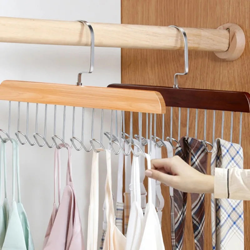 8 Hooks Wooden Hanger