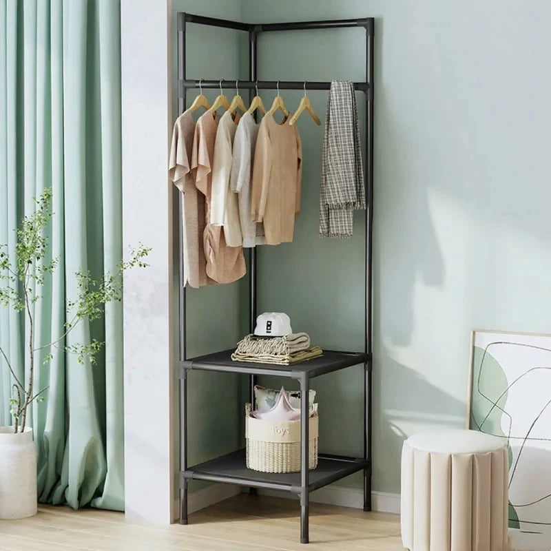 SpaceSaver 4-Tier Corner Clothes Rack