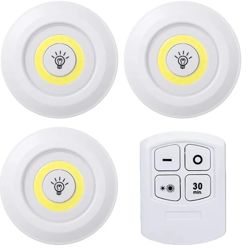 Wireless Tap LED Light with Remote Control |cell Operated Stick On Light