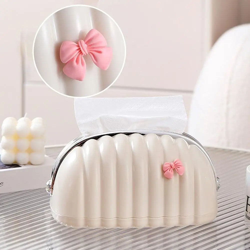 EleganceShell Ribbed Tissue Box Cover