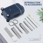 TravelTrim 12-Piece Portable Nail Clipper & Grooming Set
