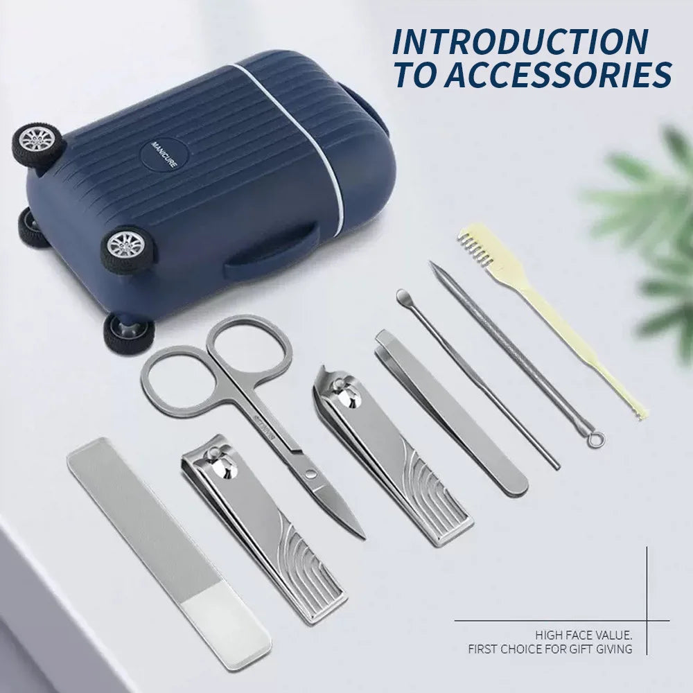 TravelTrim 12-Piece Portable Nail Clipper & Grooming Set