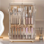 Luxury Transparent Makeup Organizer Box with  Storage Compartments
