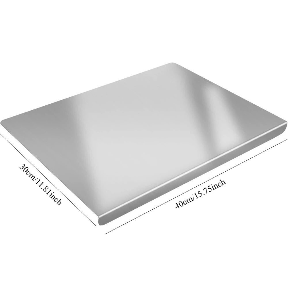 Premium Stainless Steel Cutting Board | Food-Grade Non-Slip Chopping Board | Multipurpose Kitchen Prep Board