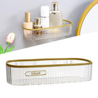 Wall Mounted Acrylic Bathroom Shelf – No-Drill Shower & Storage Organizer