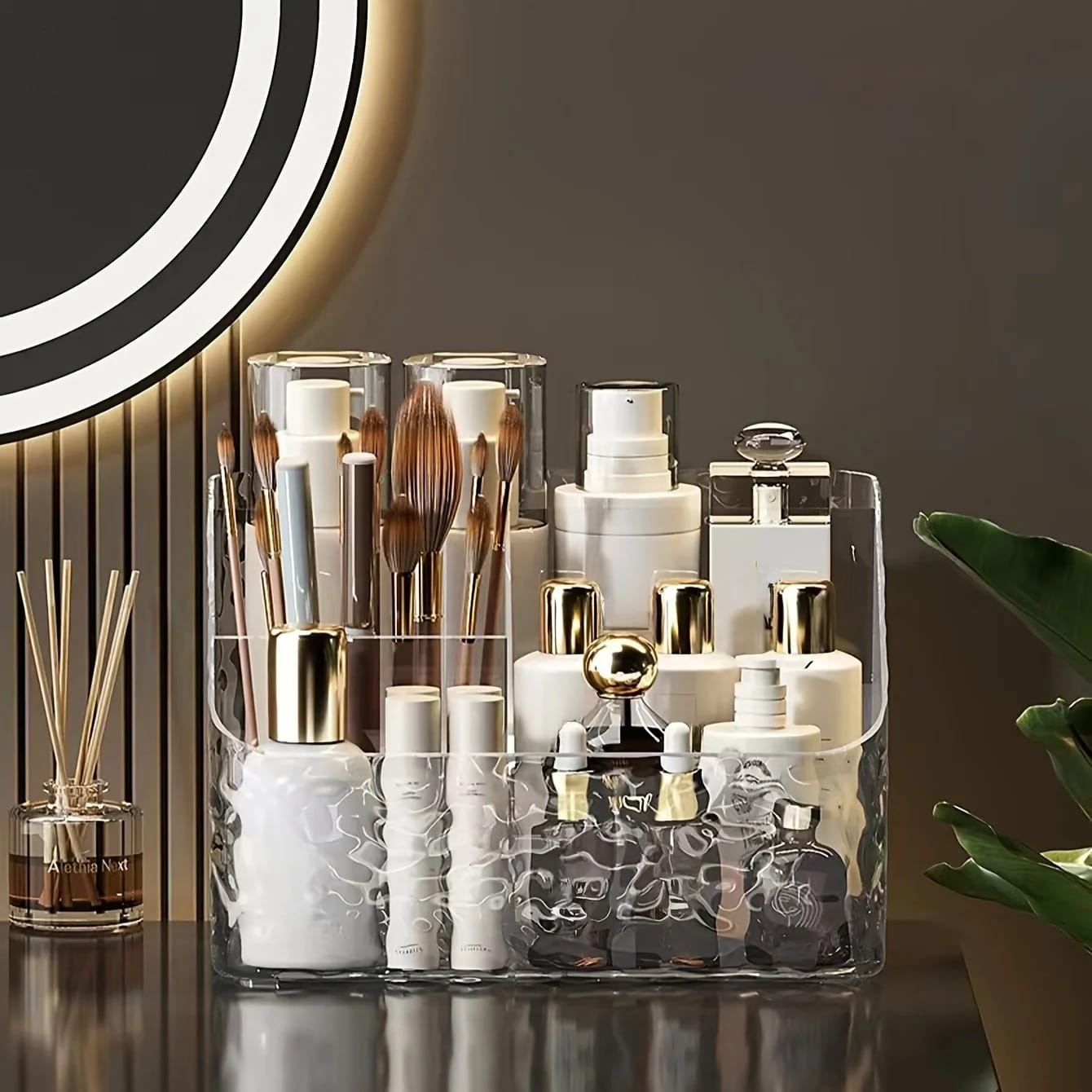 Multi-Functional Desktop Acrylic Cosmetic Storage Organizer – Makeup & Beauty Organizer