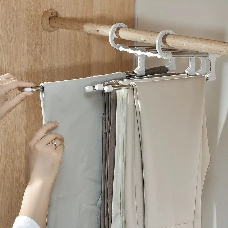 Foldable Pants Hanger (Space-Saving Closet Organizer)