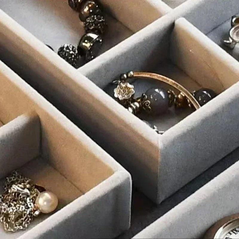 Acrylic Velvet Jewellery Box