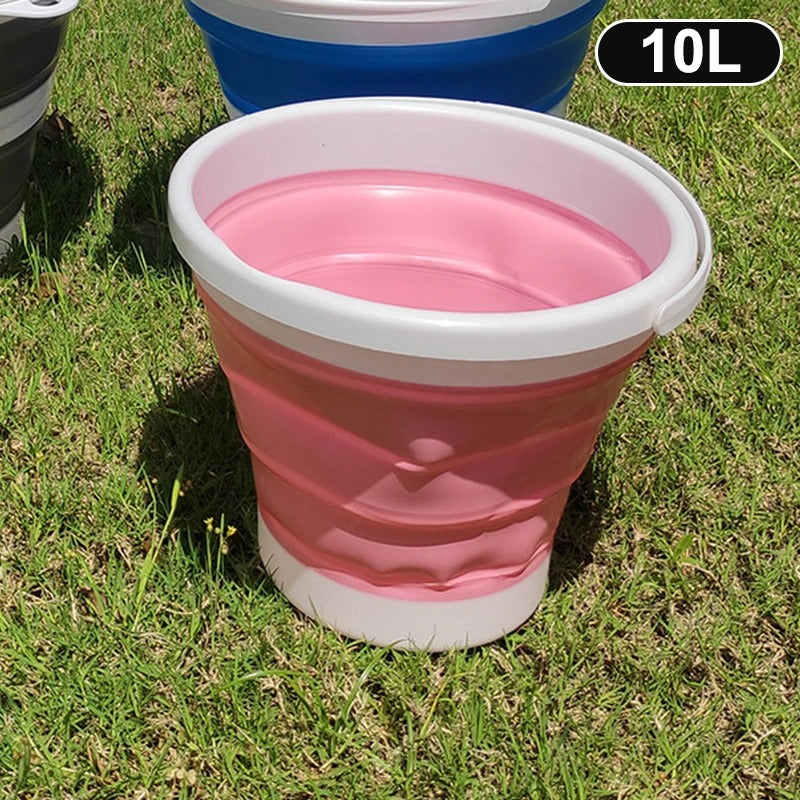 Silicone Folding Basket | Collapsible Multi-Purpose Bucket with Handle