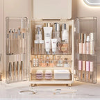 Luxury Transparent Makeup Organizer Box with  Storage Compartments
