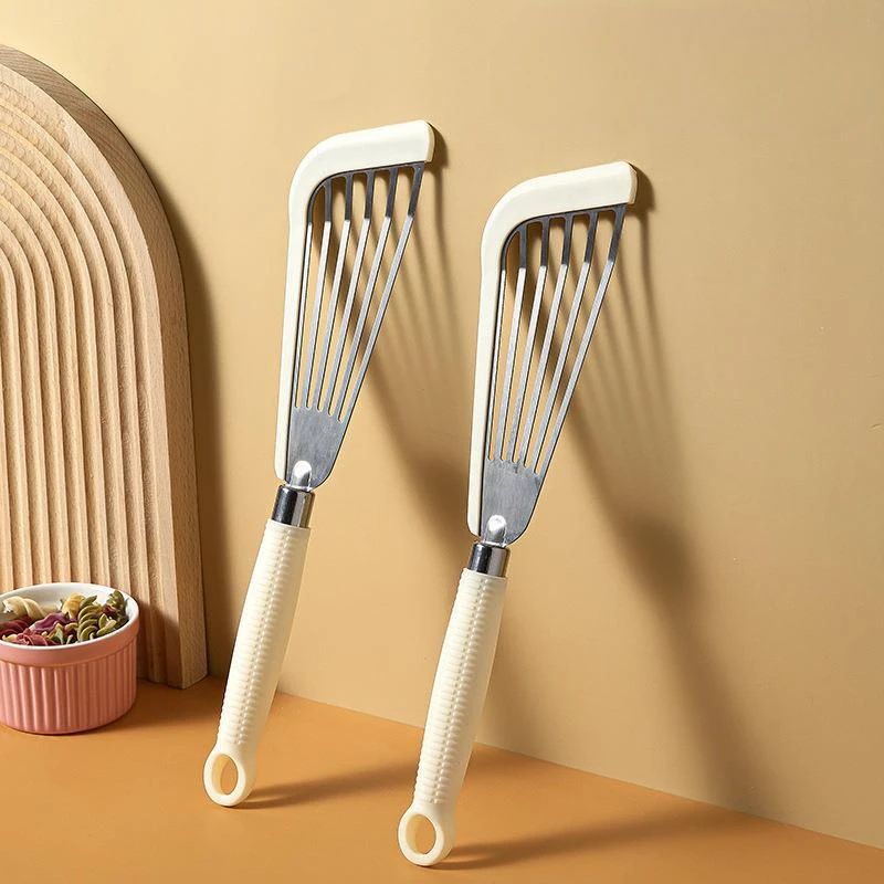 Heat-Resistant Slotted Spatula | Food-Grade Stainless Steel Turner with Non-Slip Handle