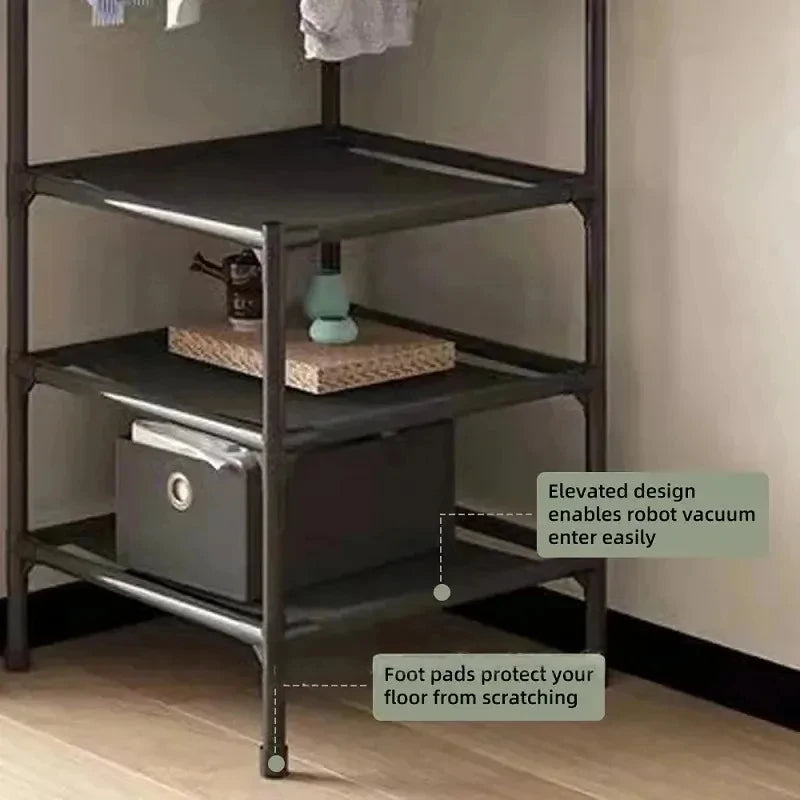 SpaceSaver 4-Tier Corner Clothes Rack