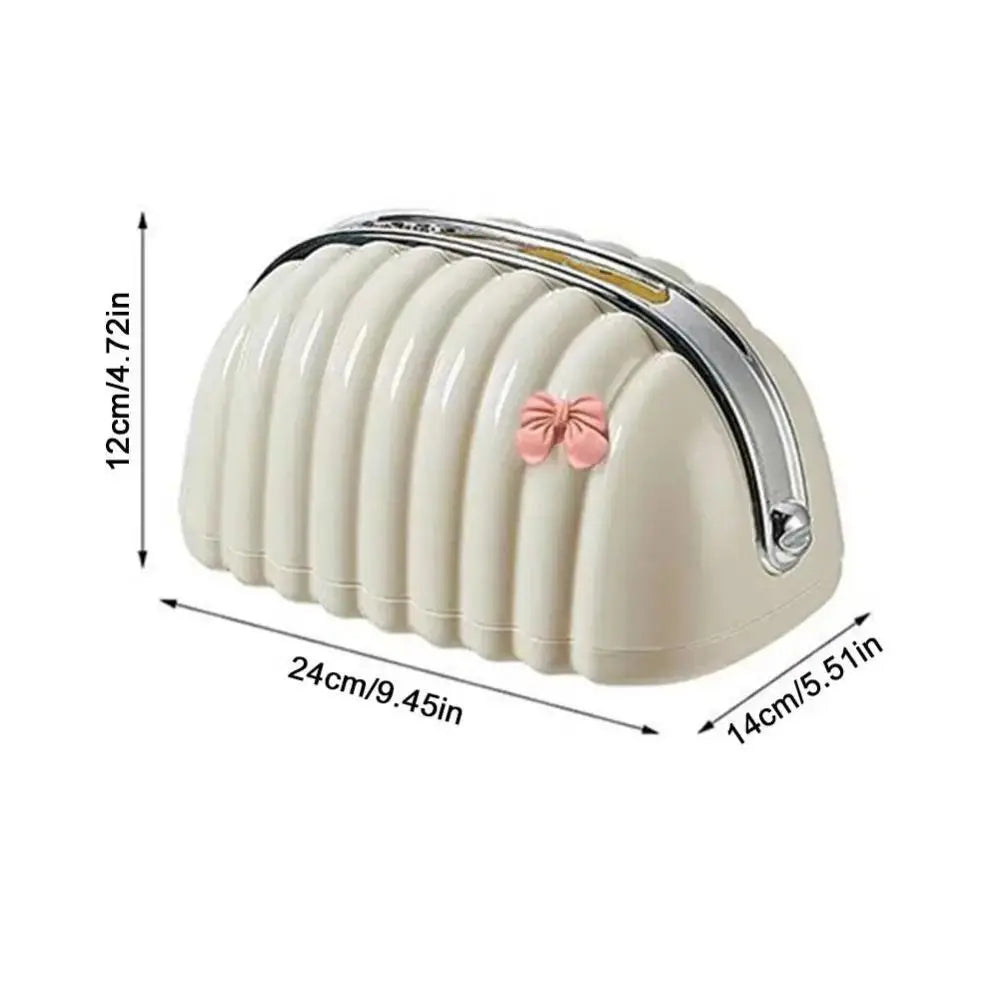 EleganceShell Ribbed Tissue Box Cover