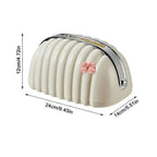EleganceShell Ribbed Tissue Box Cover