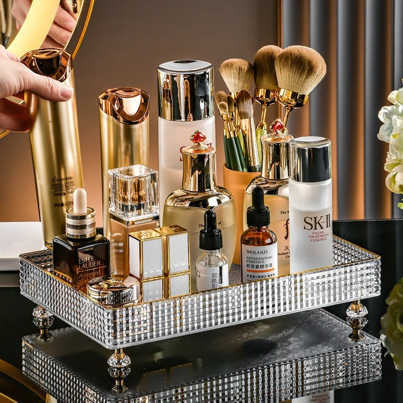 Luxurious Acrylic Vanity & Cosmetic Organizer Tray
