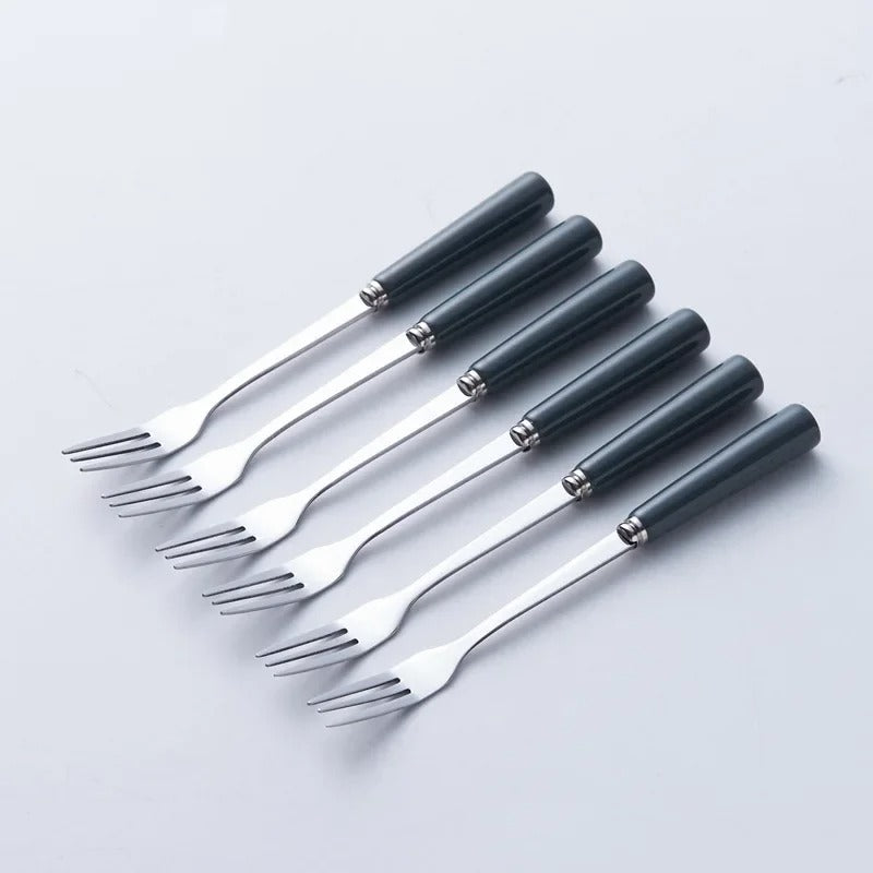Elegant Ceramic Cutlery Set with Holders