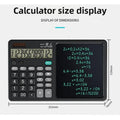12-Digit Calculator with LCD Writing Tablet & Stylus – Portable Desktop Calculator