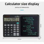 12-Digit Calculator with LCD Writing Tablet & Stylus – Portable Desktop Calculator